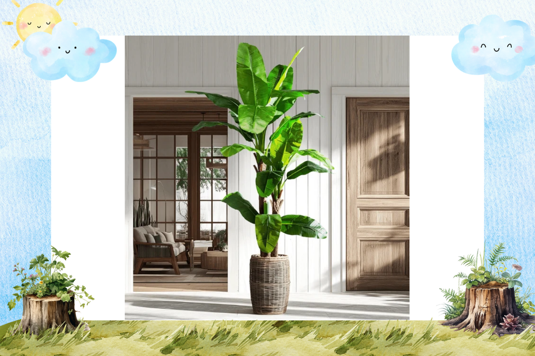 Tropical Vibes Made Easy: Styling Artificial Banana Trees