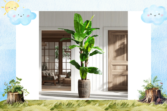 Tropical Vibes Made Easy: Styling Artificial Banana Trees