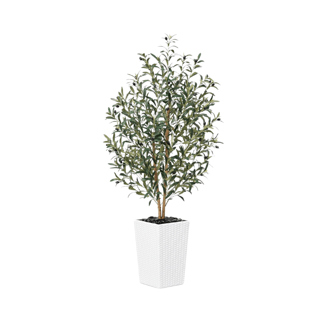 Artificial Olive Tree 5FT Faux Olive Tree with Adjustable Branches