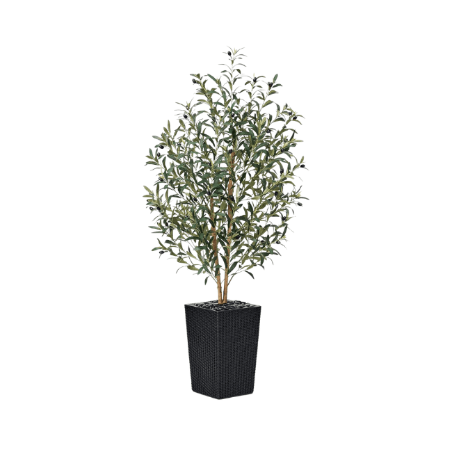 Artificial Olive Tree 5FT Faux Olive Tree with Adjustable Branches