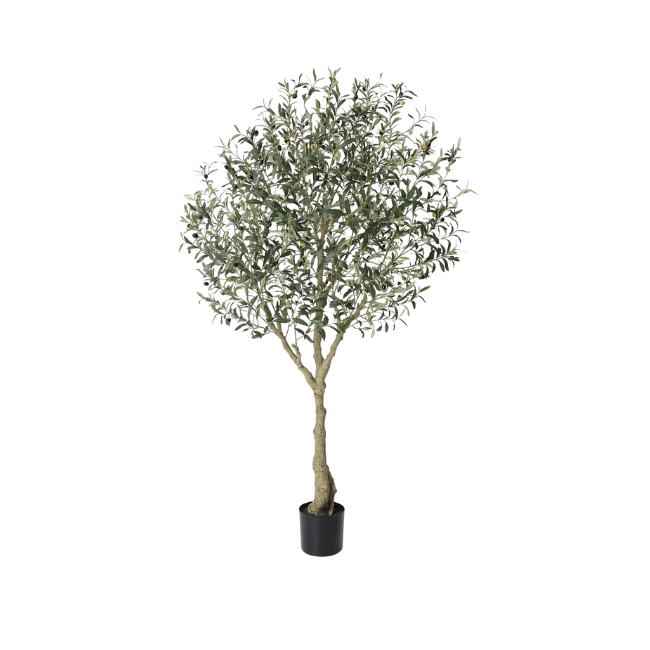 Artificial Olive Tree 7FT Tall Faux Olive Tree with Lifelike Fruits