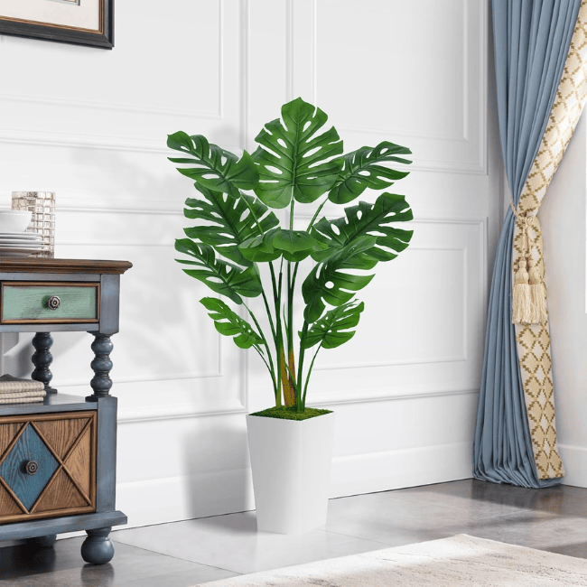 5FT Artificial Monstera Deliciosa Tree – Large Realistic Swiss Cheese Floor Plant