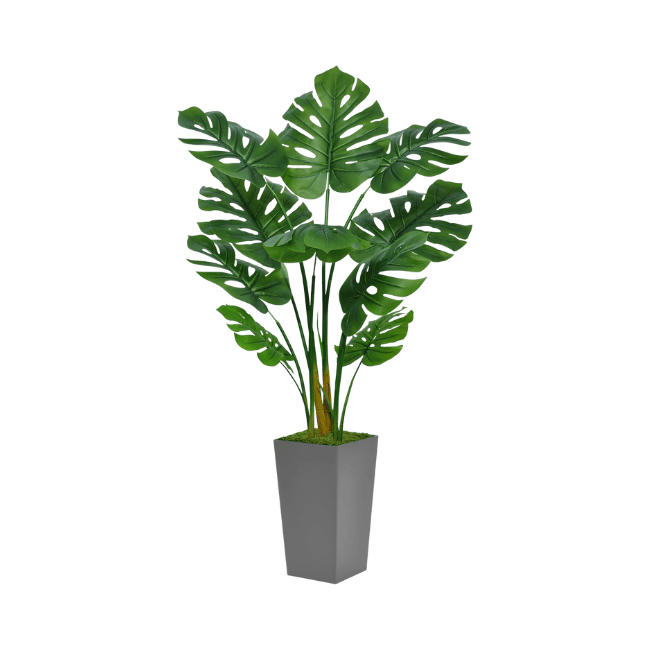 5FT Artificial Monstera Deliciosa Tree – Large Realistic Swiss Cheese Floor Plant