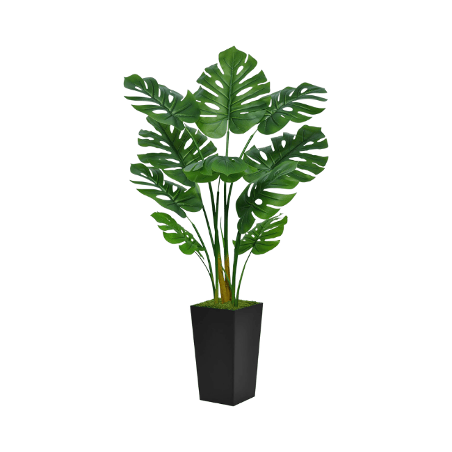 5FT Artificial Monstera Deliciosa Tree – Large Realistic Swiss Cheese Floor Plant