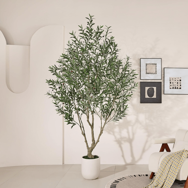 Artificial Olive Tree Faux Olive Tree with Lifelike Fruits