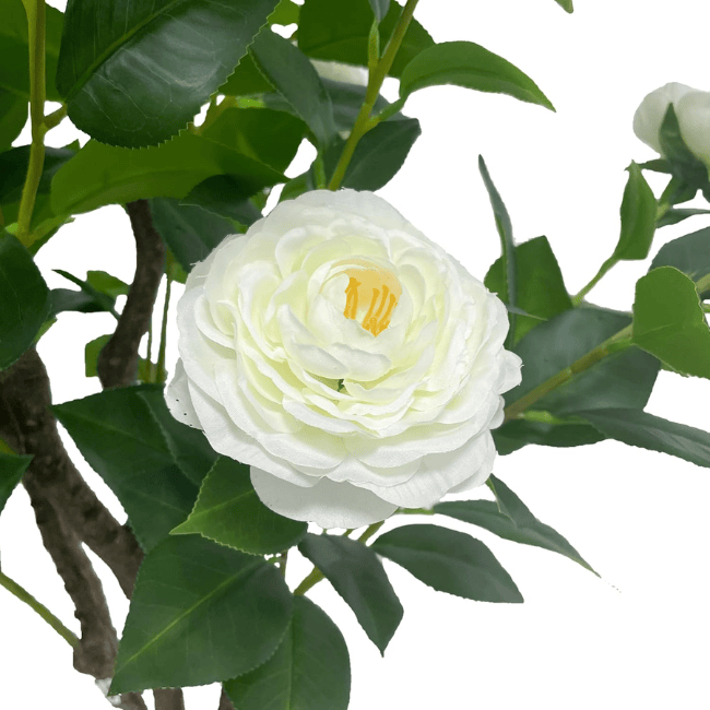 Artificial Camellia Flowering Tree – Vibrant Silk-Style Blooms & Lush Foliage