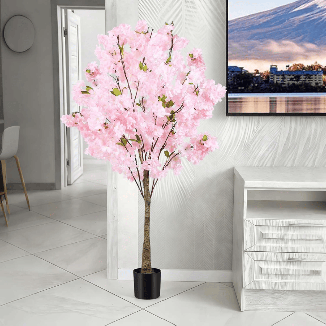 Pink Cherry Blossom Artificial Tree