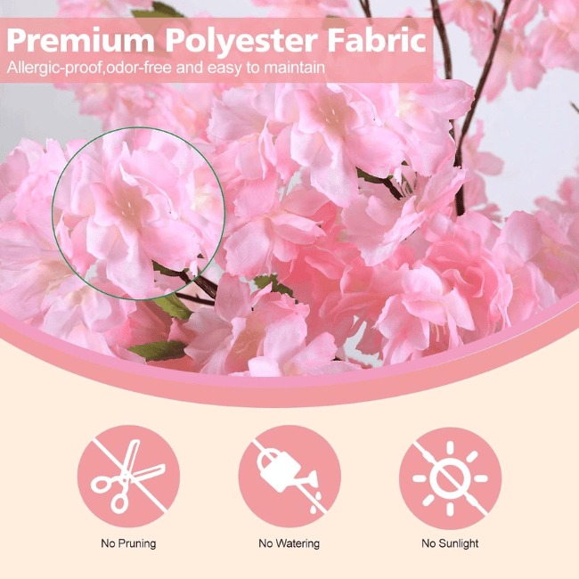 Pink Cherry Blossom Artificial Tree