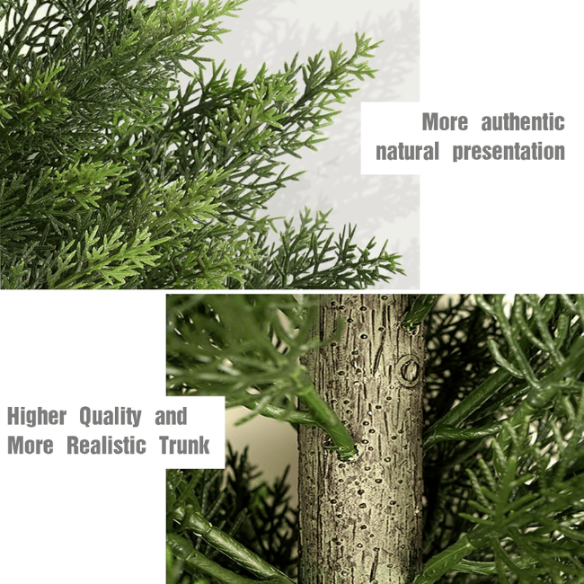 Realistic Outdoor Artificial Cedar Topiary – UV-Resistant Faux Evergreen Shrub