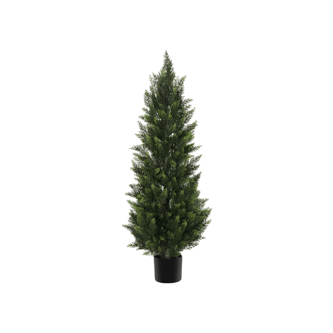 Realistic Outdoor Artificial Cedar Topiary – UV-Resistant Faux Evergreen Shrub