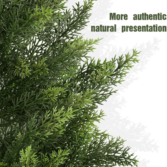Realistic Outdoor Artificial Cedar Topiary – UV-Resistant Faux Evergreen Shrub
