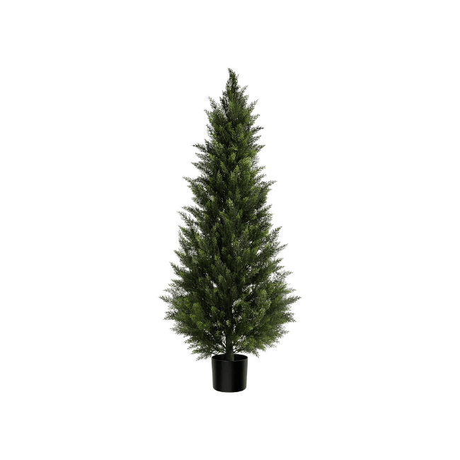 Realistic Outdoor Artificial Cedar Topiary – UV-Resistant Faux Evergreen Shrub