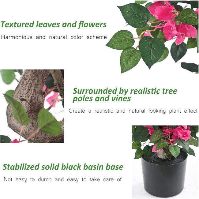 Realistic Artificial Bougainvillea Tree – Vibrant Silk Floral Plant