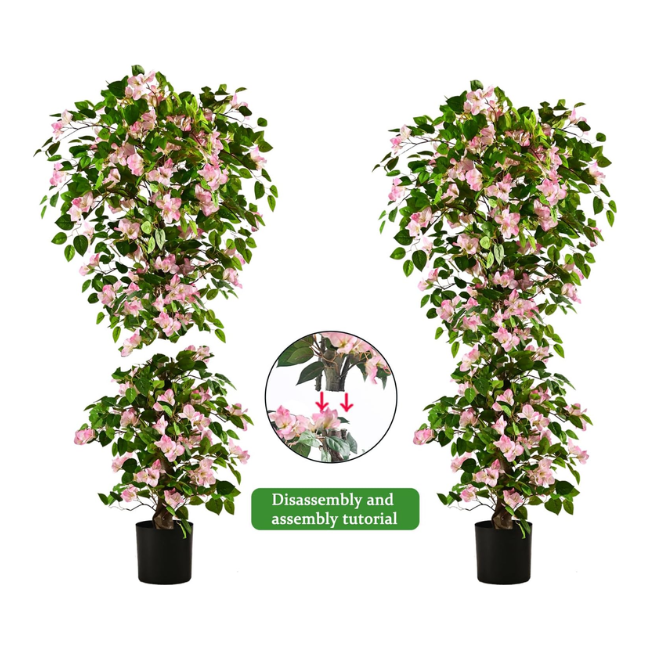 Realistic Artificial Bougainvillea Tree – Vibrant Silk Floral Plant