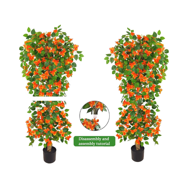 Realistic Artificial Bougainvillea Tree – Vibrant Silk Floral Plant