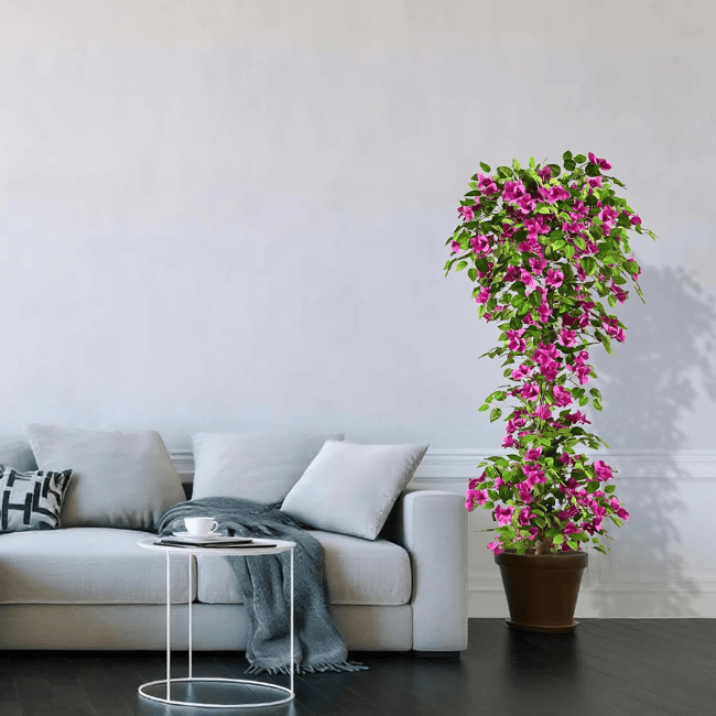 Realistic Artificial Bougainvillea Tree – Vibrant Silk Floral Plant